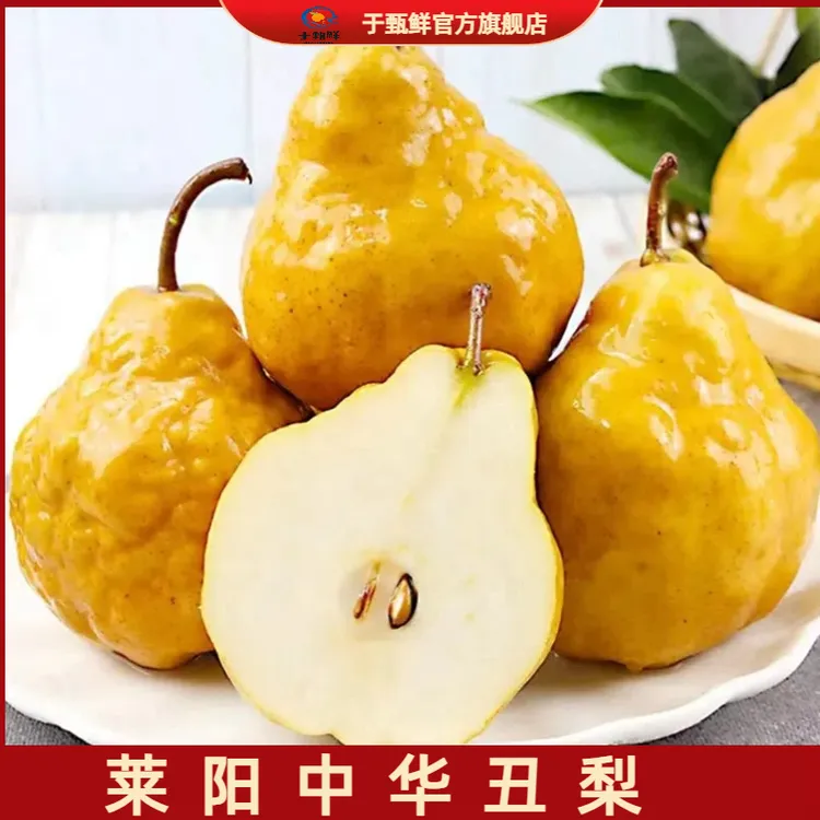  【于甄鲜选】【放软食用】山东正宗烟台莱阳中华丑梨汁丰味甜4.5-5斤
