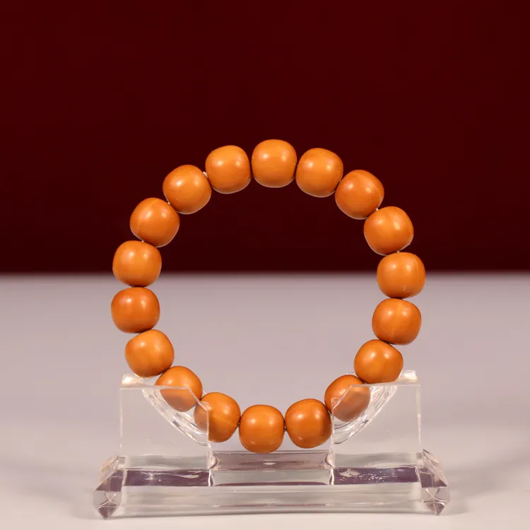 原色龙岩料猴头核桃老型手串，全品无暇，无封口线