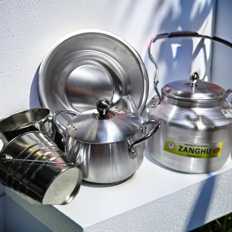 进口5件套简约18CM 燃气灶汤锅4升壶32的盆1升小桶