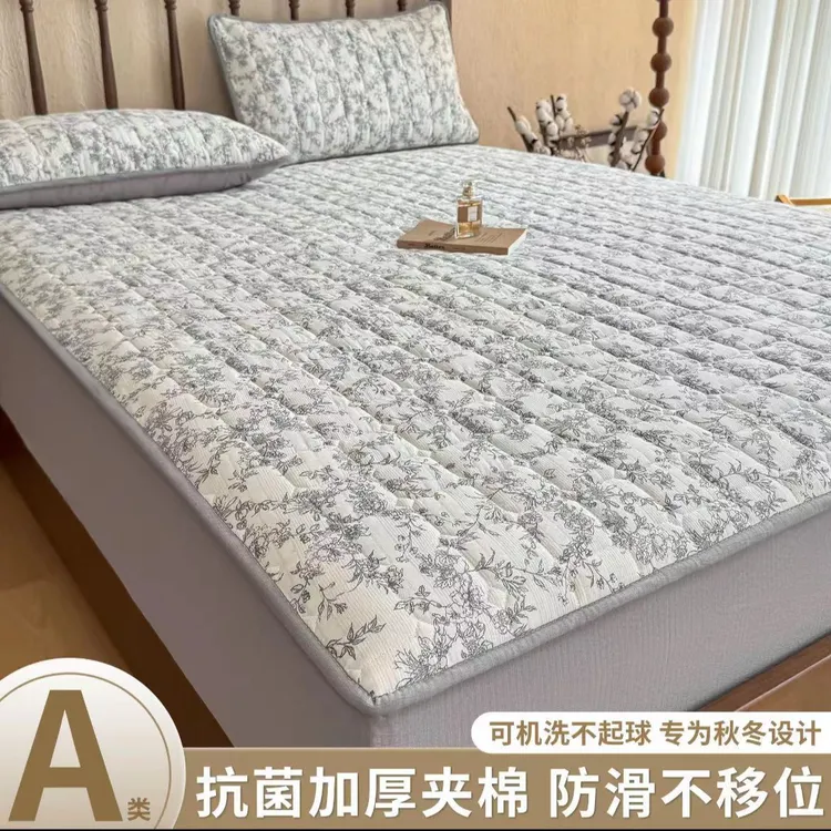【2025新款】A类双层纱夹棉床笠席梦思防尘隔脏全包款床垫保护罩