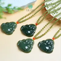 石惑珠宝*和田玉吊坠-大佛公约50*50mm%多样性发一