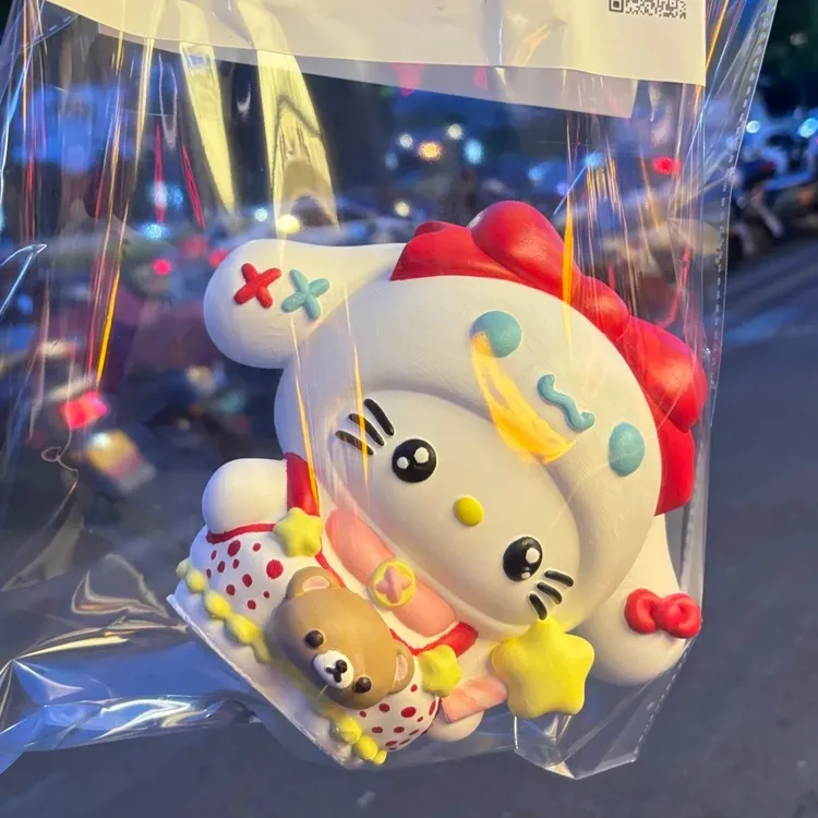 玉桂狗HelloKitty大号香薰石膏娃娃涂色摆件玩具涂鸦彩绘diy