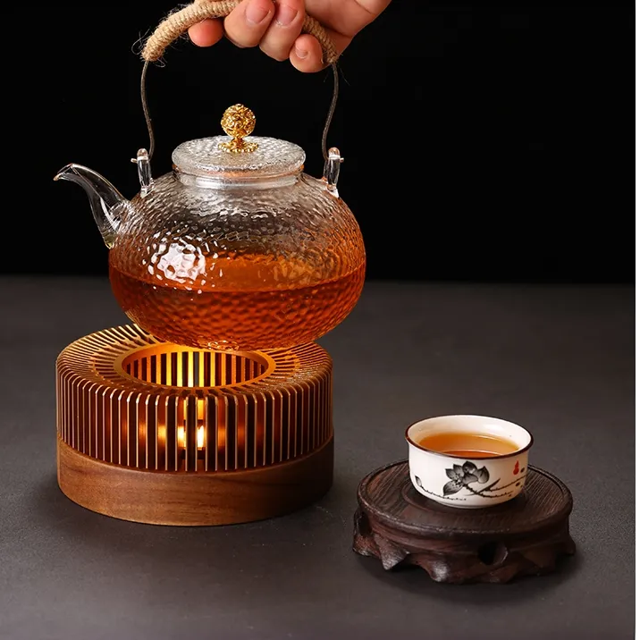 高颜值煮茶器家用蜡烛座手工温茶炉烤茶炉加热保温高级氛围灯茶道