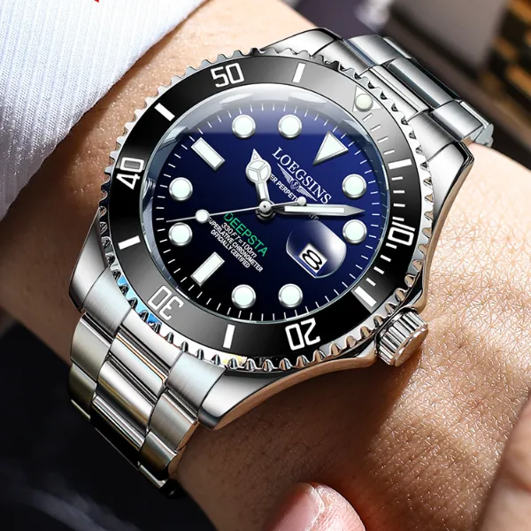 瑞士正品浪琴手表男士防水全自动机械表时尚商务镂空LOEGSINS男表