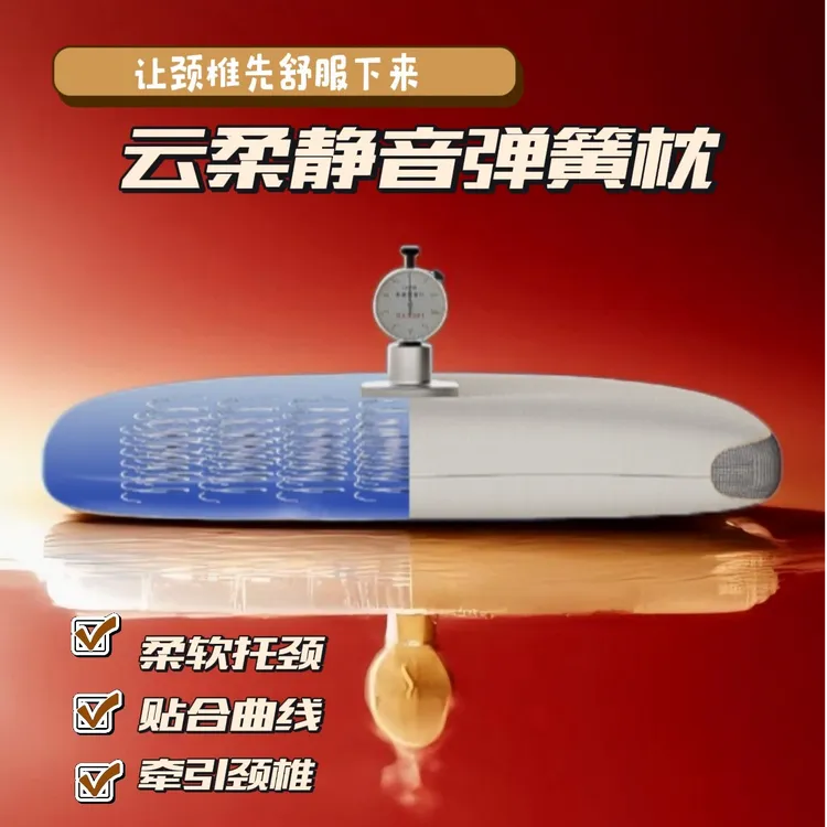 TAWEITA/他唯她弹簧枕头助护颈椎睡眠枕芯云柔防塌陷弹簧成人枕