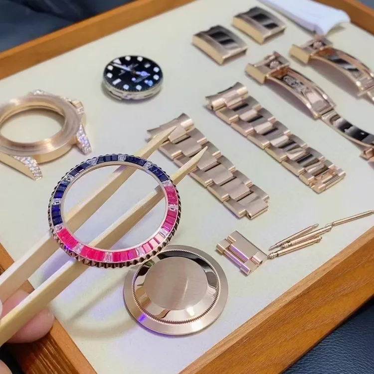 高端定制腕表包金镶钻表带表壳