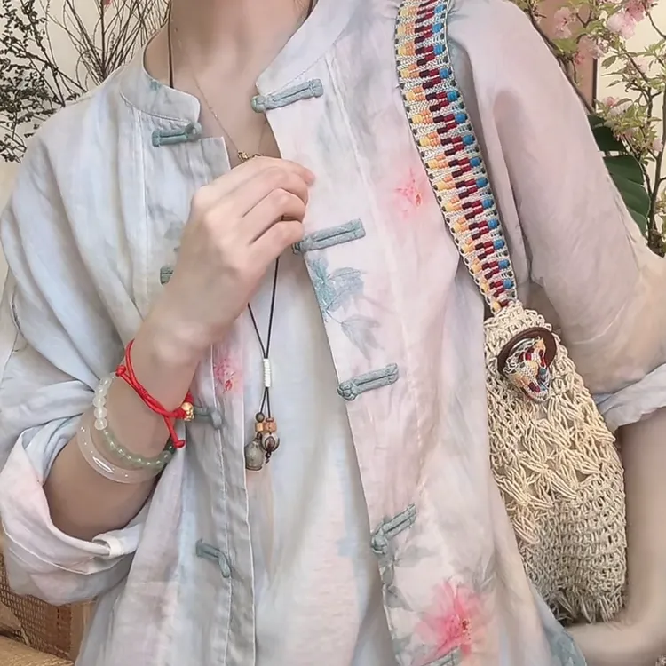 【芍药开衫】原创设计新中式夏季国风苎麻禅意开衫外套