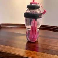 d家用冰霸杯大容量大肚杯网红吸管杯学生创意耐热防摔喝水杯子