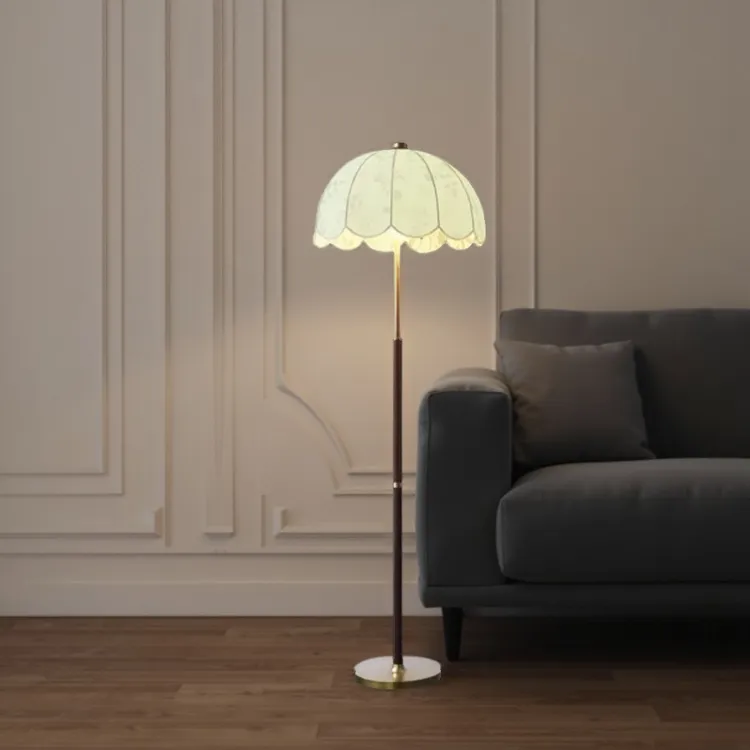 中古风落地灯客厅沙发旁装饰灯新款法式复古氛围灯具护眼LED中式