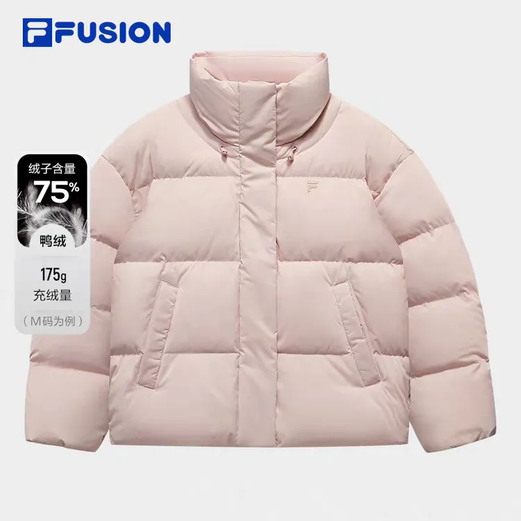 【25冬季新款】斐乐潮牌羽绒服女宽松保暖立领外套T11W543915F