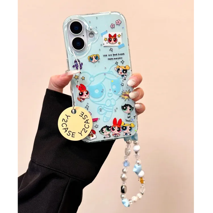 小女警泡泡适用于苹果17promax手机壳VIVO华为OPPO小米17一加新款