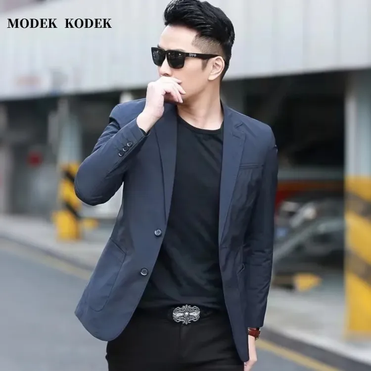 MODEK KODEK高级感潮牌男港风百搭西服秋季新款商务休闲西装上衣