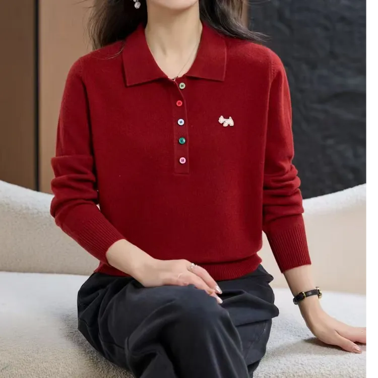 926鹿鹿子严选秋季新款洋气时尚秋冬羊毛衫打底衫女装针织妈妈