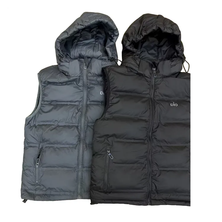 男女同款免烫透气标秋冬秋季连帽棉马甲（8116）