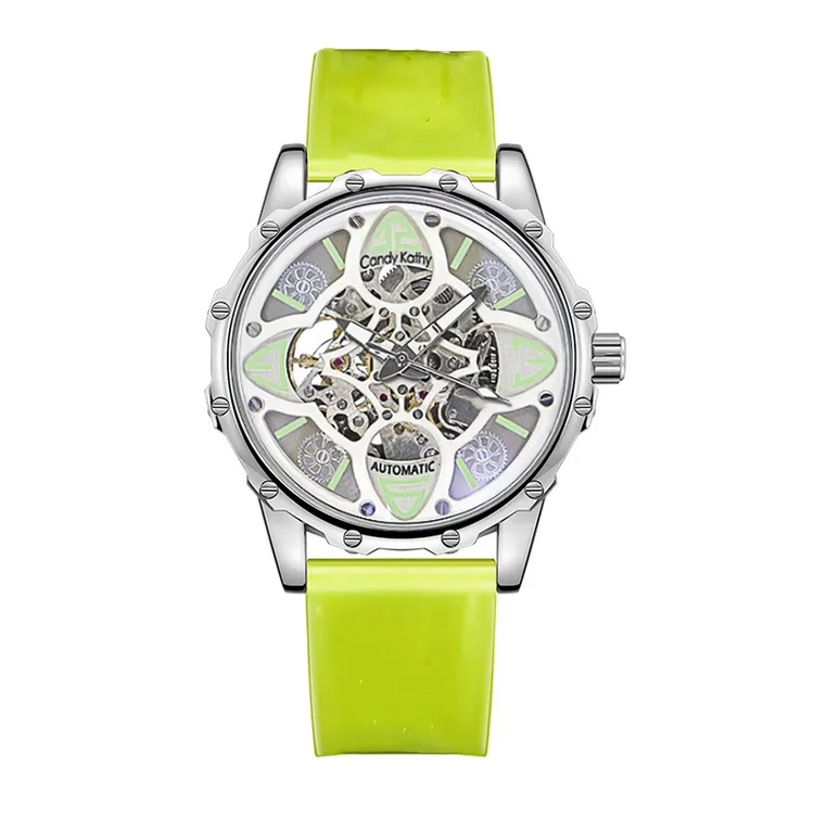 幸运四叶草镂空自动机械时尚运动男士腕表847     M