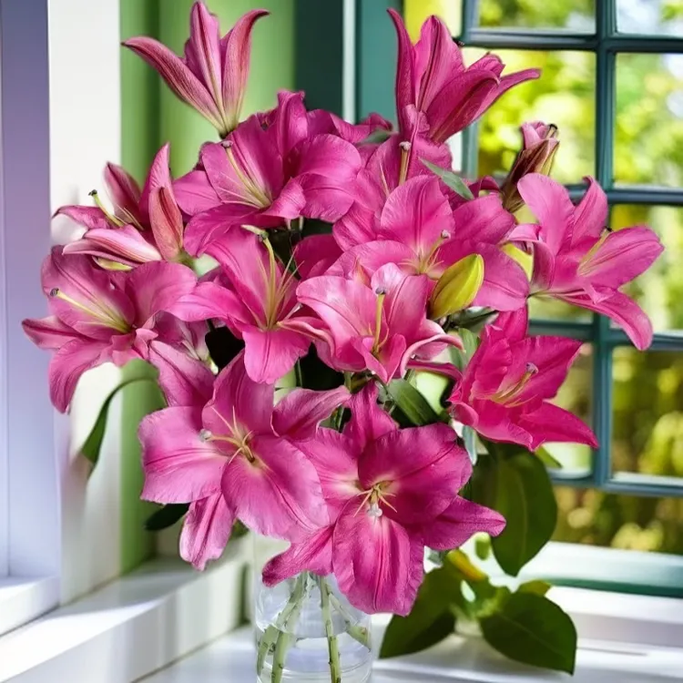 护卫舰百合云南直发鲜花家庭办公室水培水养新鲜漂亮水养鲜花