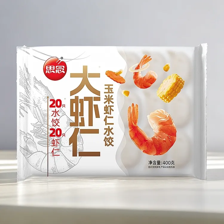 思念400g大虾三鲜水晶虾饺思念虾仁水饺速冻煎饺优选鲜嫩多味广式