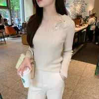 清 星光点点 高奢含桑蚕丝+绵毛羊打底衫上衣DDS349