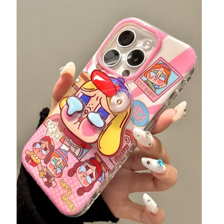 诚星泽棒球帽哭娃适用苹果16pro手机壳华为vivo小米荣耀oppo防摔