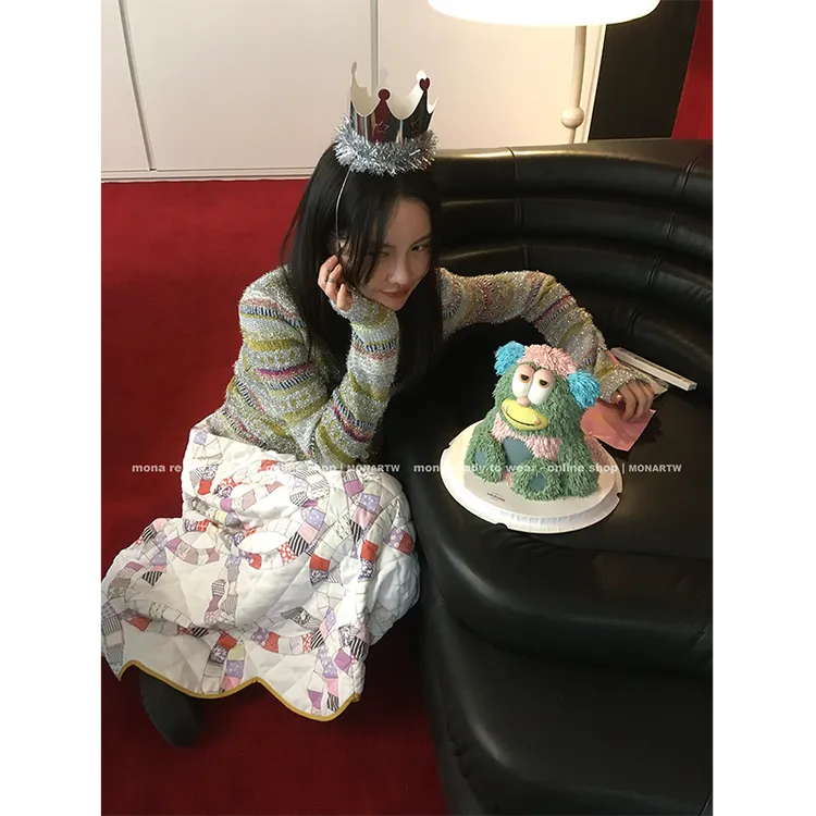 【Mona张绮贤 】MONA 气质高级感开衫针织衫女O123S11396