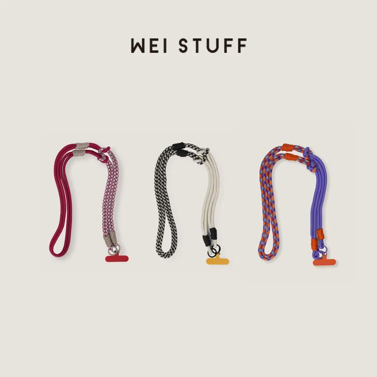 WEI STUFF  懒人神器百搭拼色斜跨手机链 9601