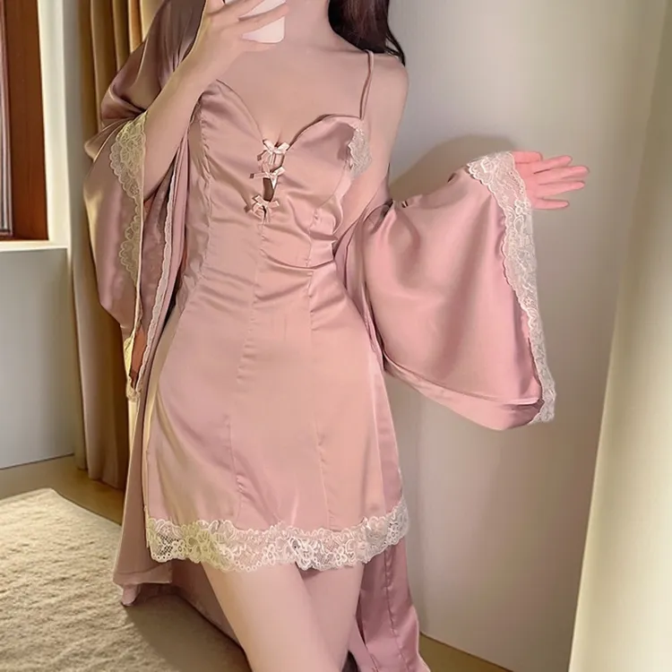 纯欲风显瘦性感睡裙夏季女网红风超仙吊带裙高颜值蕾丝睡衣家居服