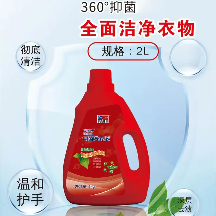 洁丽思抑菌洗衣液 2L装 全面洁净衣物绿色环保去渍