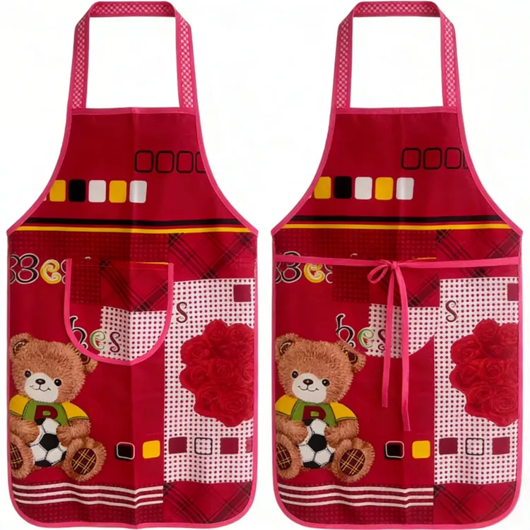 夏季透气棉布背带围裙成人厨房家用防油污男女上班干活工作服围腰