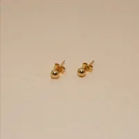         [静静精选] 10498光面豆豆耳钉