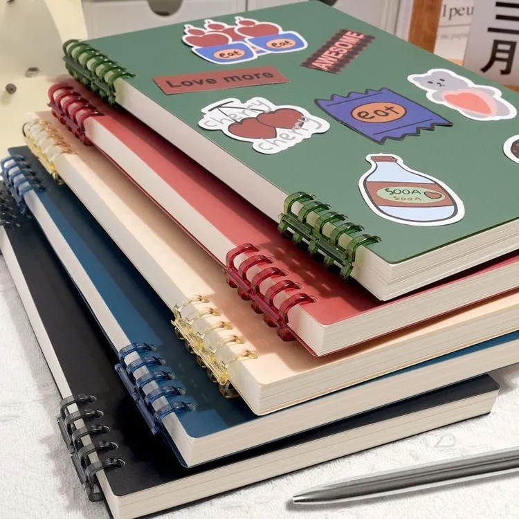 加厚复古b5活页本线圈本a5笔记本学习手账本日记本初高中生本子