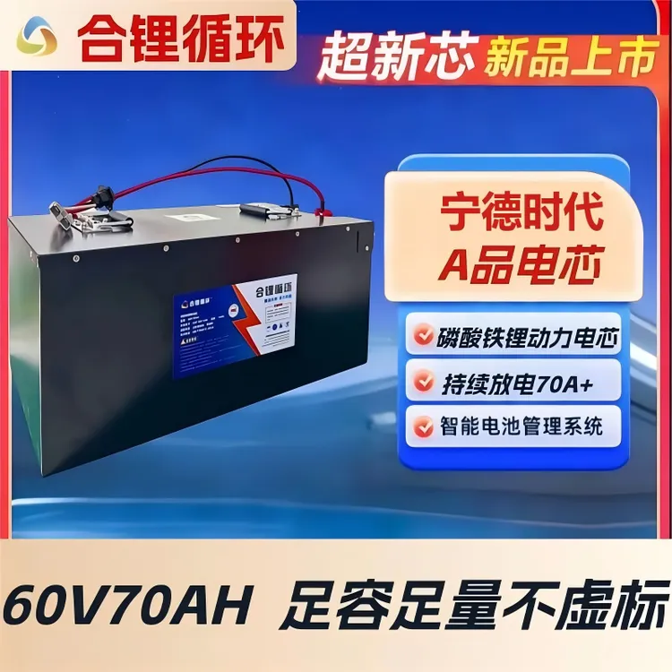 锂电池宁德时代新能源三轮车电动车快递车磷酸铁锂60V70AH全新A品