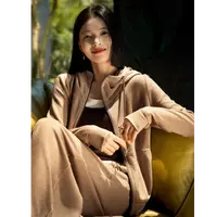【糖糖专属】Relax风套装 简约连帽卫衣外套阔腿裤卫裤TZA780143AG