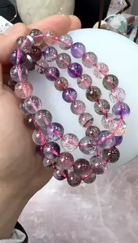 水晶手链未镶嵌GCK848 约9mm多样性发一件