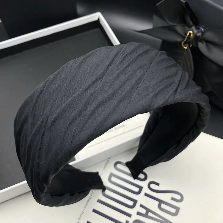 新款欧美风发箍瑞丽风复古风复古简约发卡宽边头箍气质百搭高档