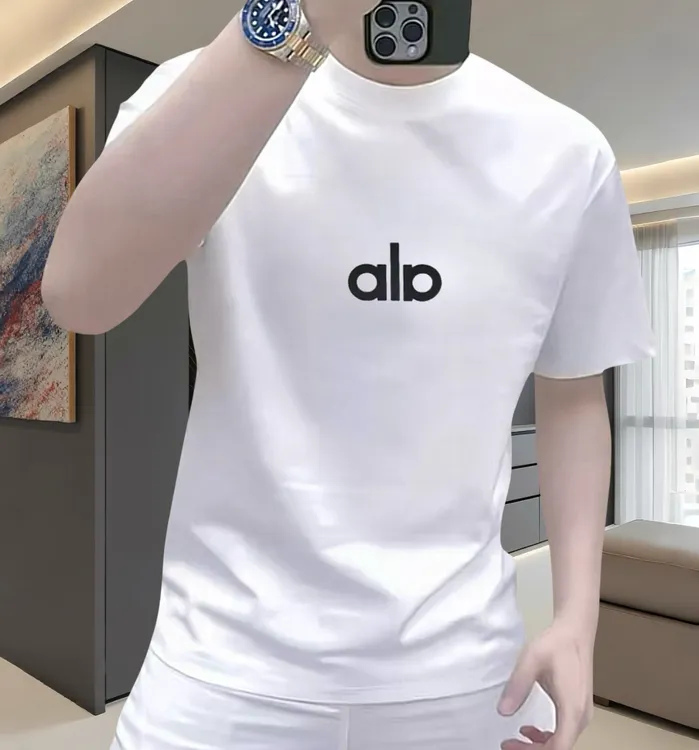 2025夏季新款欧货潮牌男士圆领休闲百搭潮流帅气时尚字母短袖T恤