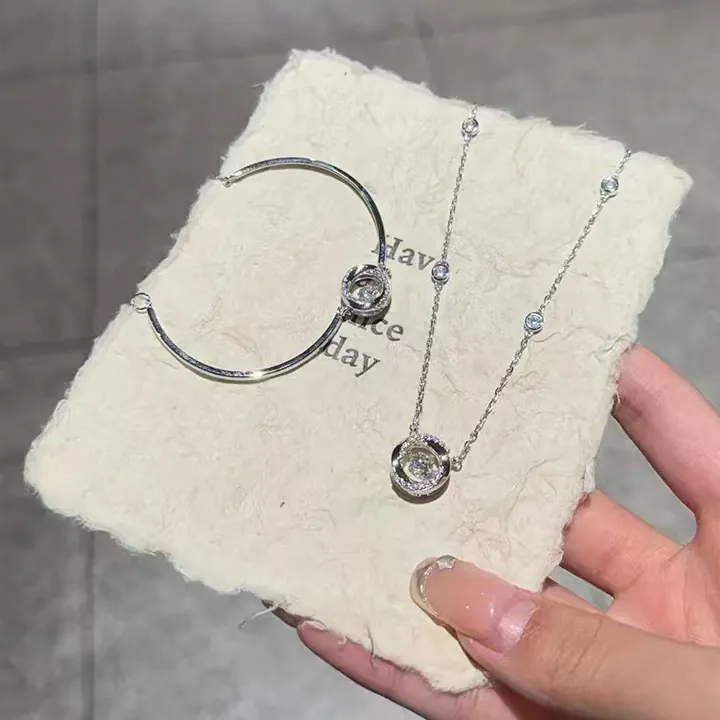 锌合金手链 跳动的心礼盒套装送闺蜜女友浪漫专属