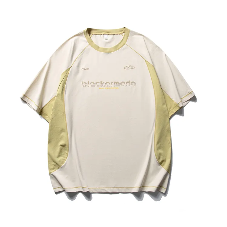 户外防晒训练服吸湿透气短袖速干撞色圆领