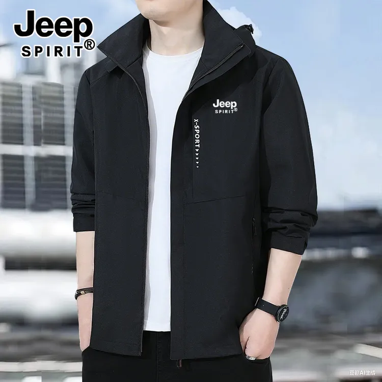 JEEPSPIRIT夹克男外套秋冬季新款潮流户外大码男士运动休闲外套潮