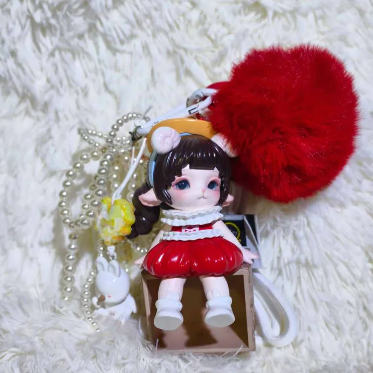 开播福福车挂桌面摆件工艺品可爱创意车载潮流（默认有暇）拍一拆二