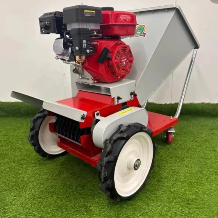 【品牌—诚之牧】手推式便携树枝粉碎机汽油柴油电机带动果园铡草机