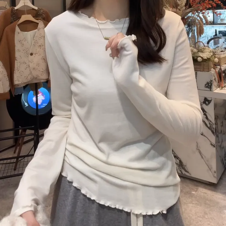 【云卷云舒】早秋打底T恤千金清冷感贵系衣服老钱风LK2506896