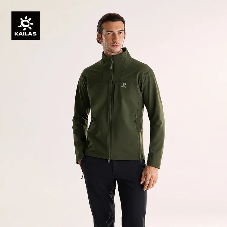 KAILAS凯乐石M8IC立领软壳衣外套防风防泼弹力薄绒男 KG2539104