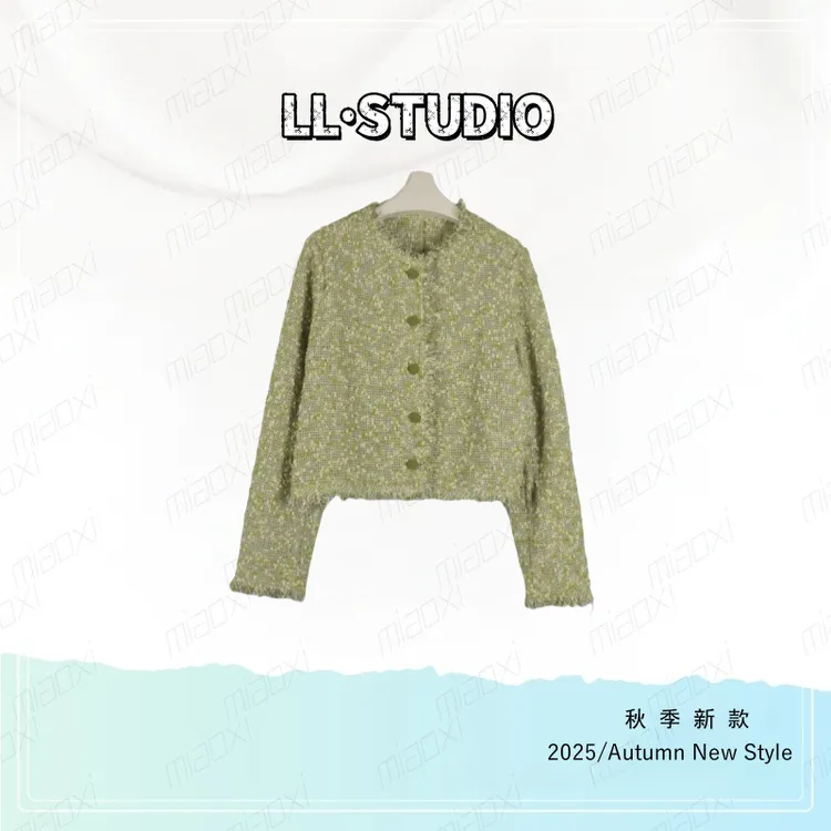 妙兮·LL秋季新款时尚清新百搭休闲风设计款小香风上衣*20251989