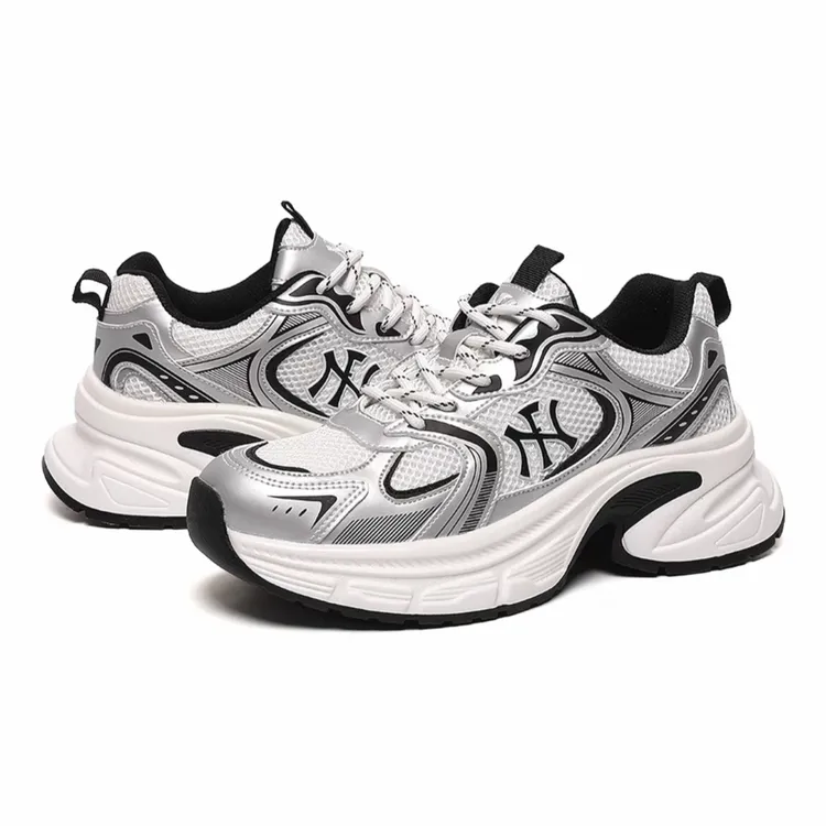 纽约字母老爹鞋户外潮鞋潮款潮牌百搭系带透气增高老爹鞋女款