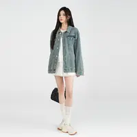 商场同款新品百搭休闲宽松ins风网红风潮流春季街头牛仔外套