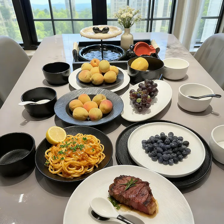 日式碗盘餐具全套2025新款陶瓷碗筷全套轻奢网红家用新款餐具一套