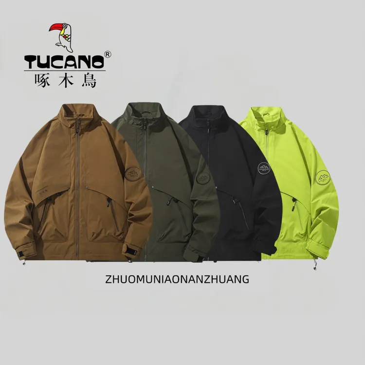 TUCANO/啄木鸟2025秋季新款时尚立领哈灵顿工装防风防水夹克外套
