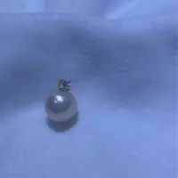 爱迪生珍珠S925银中国红珍珠吊坠10-11mmPB（多样性发一）