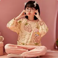 2069高端专享秋季家居服套装粉色（仓库家居专场）