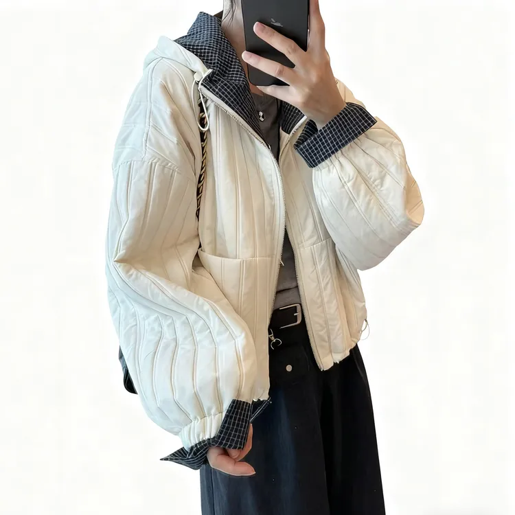 秋季上新通勤新选棉服简约裁剪利落版型显高显瘦易搭配保暖女外套